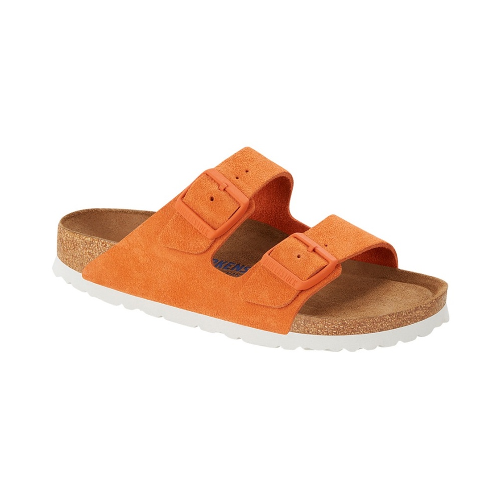 Birkenstock Arizona Soft Footbed, Narrow 40, Suede in Russet.